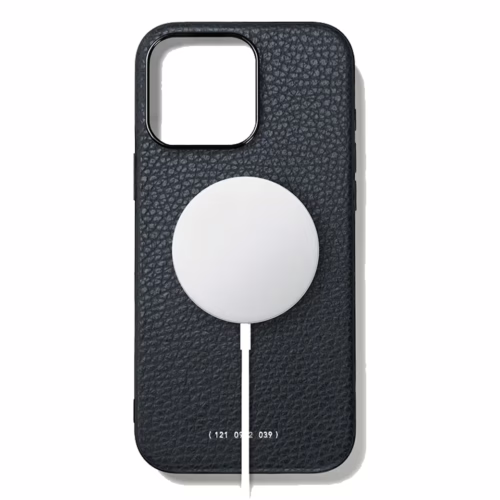 GRAMS(28) รุ่น 121 MagSafe Leather (Pebbled Leather) - เคส iPhone 16 Pro Max - สี Navy Blue