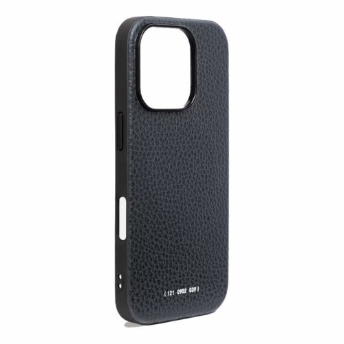GRAMS(28) รุ่น 121 MagSafe Leather (Pebbled Leather) - เคส iPhone 16 Pro Max - สี Navy Blue