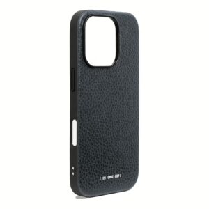 GRAMS(28) รุ่น 121 MagSafe Leather (Pebbled Leather) - เคส iPhone 16 Pro Max - สี Navy Blue