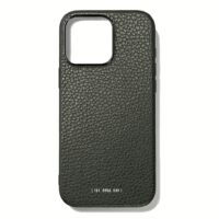 GRAMS(28) รุ่น 121 MagSafe Leather (Pebbled Leather) - เคส iPhone 16 Pro Max - สี Dark Green
