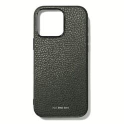 GRAMS(28) รุ่น 121 MagSafe Leather (Pebbled Leather) - เคส iPhone 16 Pro Max - สี Dark Green