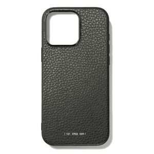 GRAMS(28) รุ่น 121 MagSafe Leather (Pebbled Leather) - เคส iPhone 16 Pro Max - สี Dark Green