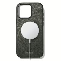 GRAMS(28) รุ่น 121 MagSafe Leather (Pebbled Leather) - เคส iPhone 16 Pro Max - สี Dark Green