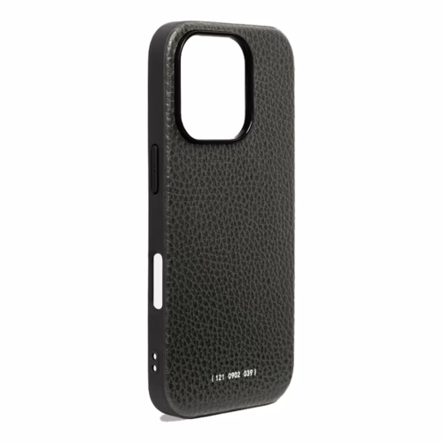 GRAMS(28) รุ่น 121 MagSafe Leather (Pebbled Leather) - เคส iPhone 16 Pro Max - สี Dark Green - Image 3