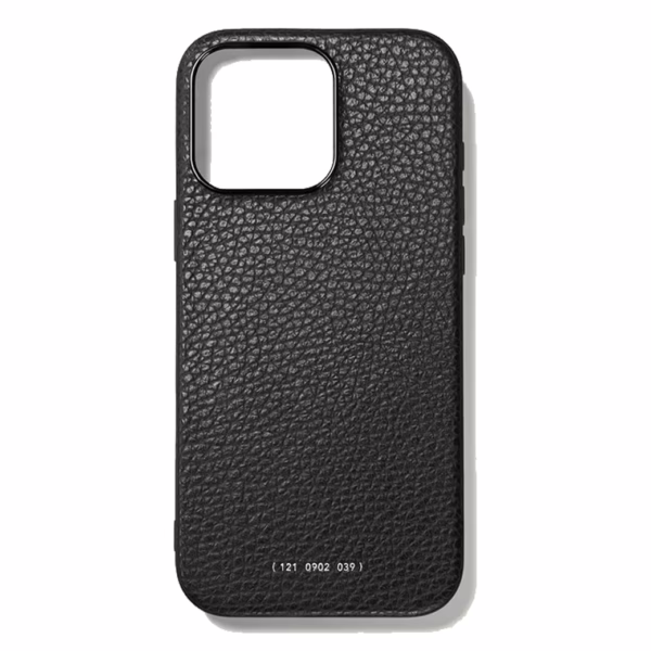 GRAMS(28) รุ่น 121 MagSafe Leather (Pebbled Leather) - เคส iPhone 16 Pro - สี Black
