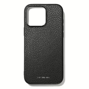 GRAMS(28) รุ่น 121 MagSafe Leather (Pebbled Leather) - เคส iPhone 16 Pro - สี Black