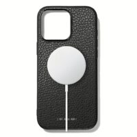 GRAMS(28) รุ่น 121 MagSafe Leather (Pebbled Leather) - เคส iPhone 16 Pro - สี Black