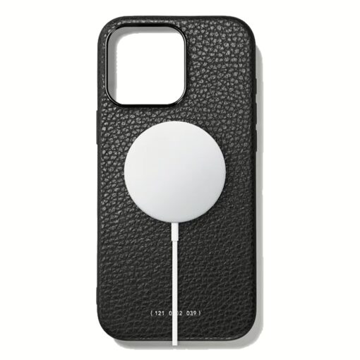 GRAMS(28) รุ่น 121 MagSafe Leather (Pebbled Leather) - เคส iPhone 16 Pro - สี Black - Image 2