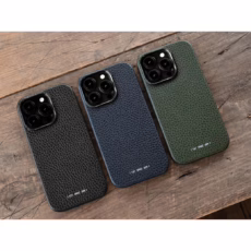 GRAMS(28) รุ่น 121 MagSafe Leather (Pebbled Leather) - เคส iPhone 16 Pro - สี Black - Image 6