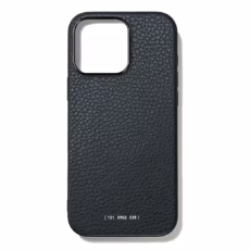 GRAMS(28) รุ่น 121 MagSafe Leather (Pebbled Leather) - เคส iPhone 16 Pro - สี Navy Blue