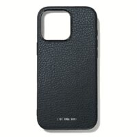 GRAMS(28) รุ่น 121 MagSafe Leather (Pebbled Leather) - เคส iPhone 16 Pro - สี Navy Blue