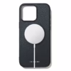 GRAMS(28) รุ่น 121 MagSafe Leather (Pebbled Leather) - เคส iPhone 16 Pro - สี Navy Blue