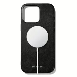 GRAMS(28) รุ่น 121 MagSafe Leather (Snowflake Leather) - เคส iPhone 16 Pro - สี Black