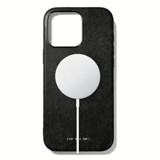 GRAMS(28) รุ่น 121 MagSafe Leather (Snowflake Leather) - เคส iPhone 16 Pro - สี Black - Image 3