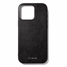 GRAMS(28) รุ่น 121 MagSafe Leather (Snowflake Leather) - เคส iPhone 16 Pro Max - สี Black