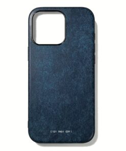 GRAMS(28) รุ่น 121 MagSafe Leather (Snowflake Leather) - เคส iPhone 16 Pro Max - สี Jeans