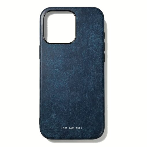 GRAMS(28) รุ่น 121 MagSafe Leather (Snowflake Leather) - เคส iPhone 16 Pro Max - สี Jeans