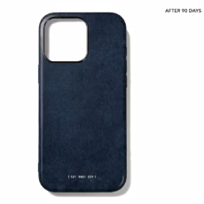 GRAMS(28) รุ่น 121 MagSafe Leather (Snowflake Leather) - เคส iPhone 16 Pro Max - สี Jeans - Image 2