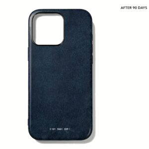 GRAMS(28) รุ่น 121 MagSafe Leather (Snowflake Leather) - เคส iPhone 16 Pro Max - สี Jeans