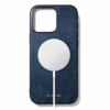 GRAMS(28) รุ่น 121 MagSafe Leather (Snowflake Leather) - เคส iPhone 16 Pro Max - สี Jeans