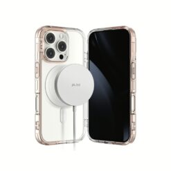 Ples รุ่น Lepi Air Layer TwoFace (Magnetic) - เคส iPhone 16 Pro Max - สี Chestnut Pearl/Transparent