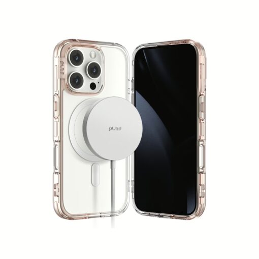 Ples รุ่น Lepi Air Layer TwoFace (Magnetic) - เคส iPhone 16 Pro Max - สี Chestnut Pearl/Transparent - Image 12