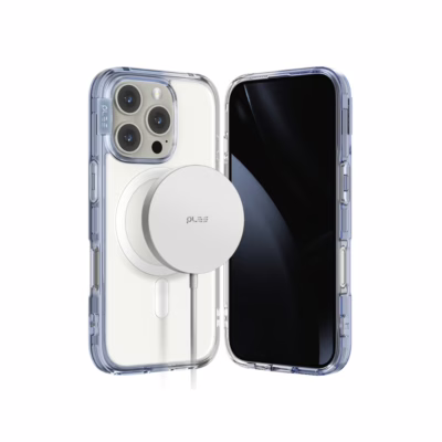 Ples รุ่น Lepi Air Layer TwoFace (Magnetic) - เคส iPhone 16 Pro Max - สี Cashmere Blue/Transparent