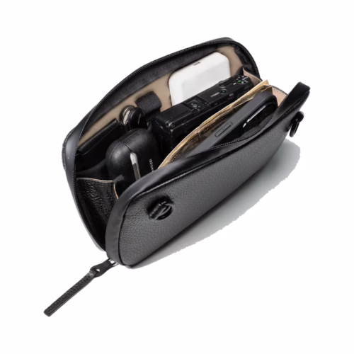 GRAMS(28) รุ่น 131 Essential Pouch - กระเป๋าอเนกประสงค์ - สี Pebbled Black