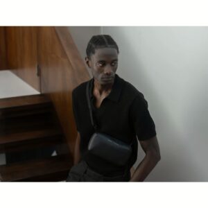 GRAMS(28) รุ่น 131 Essential Pouch - กระเป๋าอเนกประสงค์ - สี Pebbled Black