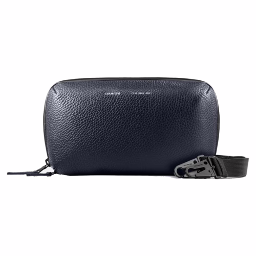GRAMS(28) รุ่น 131 Essential Pouch - กระเป๋าอเนกประสงค์ - สี Pebbled Navy Blue