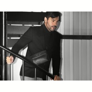 GRAMS(28) รุ่น 153 Sling Mini - กระเป๋า - สี Pebbled Black