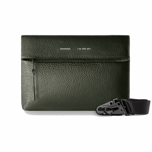 GRAMS(28) รุ่น 153 Sling Mini - กระเป๋า - สี Pebbled Dark Green