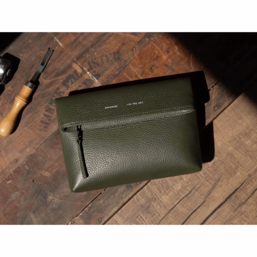 GRAMS(28) รุ่น 153 Sling Mini - กระเป๋า - สี Pebbled Dark Green