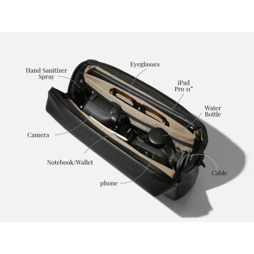 GRAMS(28) รุ่น 154 City Pack - กระเป๋า - สี Pebbled Black - Image 4
