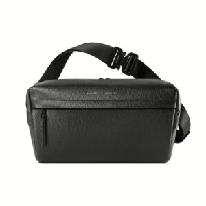GRAMS(28) รุ่น 156 City Sling - สี Pebbled Black