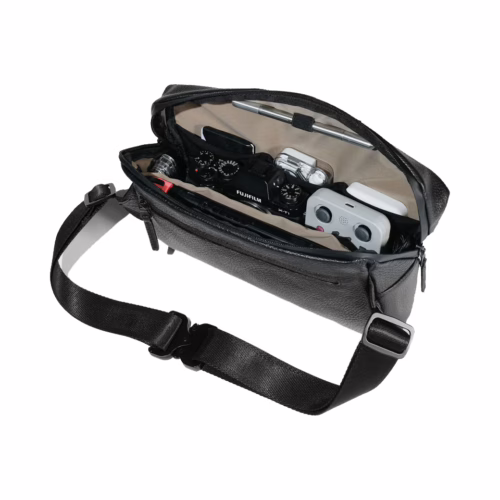 GRAMS(28) รุ่น 156 City Sling - สี Pebbled Black - Image 3