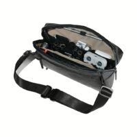 GRAMS(28) รุ่น 156 City Sling - สี Pebbled Black