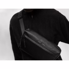 GRAMS(28) รุ่น 156 City Sling - สี Pebbled Black - Image 4