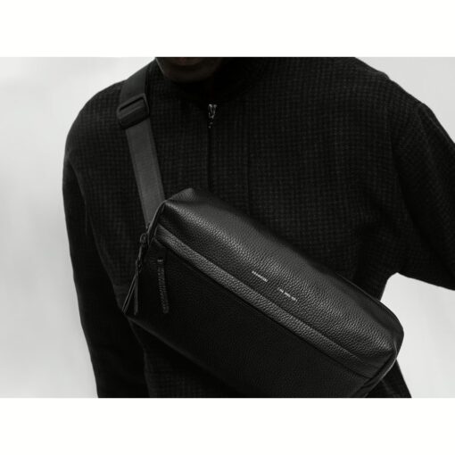GRAMS(28) รุ่น 156 City Sling - สี Pebbled Black - Image 4