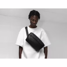 GRAMS(28) รุ่น 156 City Sling - สี Pebbled Black - Image 5