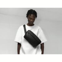 GRAMS(28) รุ่น 156 City Sling - สี Pebbled Black