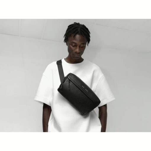 GRAMS(28) รุ่น 156 City Sling - สี Pebbled Black - Image 5