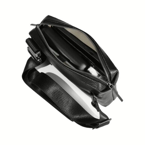 GRAMS(28) รุ่น 157 Essential Sling (Pebbled Leather) - กระเป๋า - สี Black - Image 5