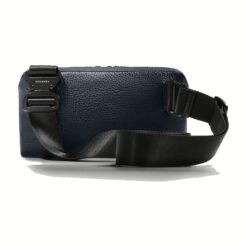 GRAMS(28) รุ่น 157 Essential Sling (Pebbled Leather) - กระเป๋า - สี Navy Blue