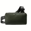 GRAMS(28) รุ่น Essential Sling (Pebbled Leather) - กระเป๋า - สี Dark Green
