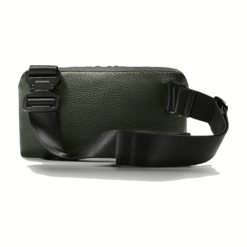 GRAMS(28) รุ่น 157 Essential Sling (Pebbled Leather) - กระเป๋า - สี Dark Green - Image 2