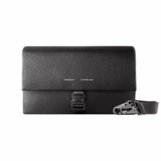 GRAMS(28) รุ่น 158 Travel Wallet Sling - กระเป่าอเนกประสงค์ - สี Pebbled Black