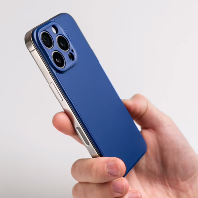 Suti รุ่น PhoneBack Silicone (Magsafe) - เคส iPhone 16 Pro - สี Marine Blue
