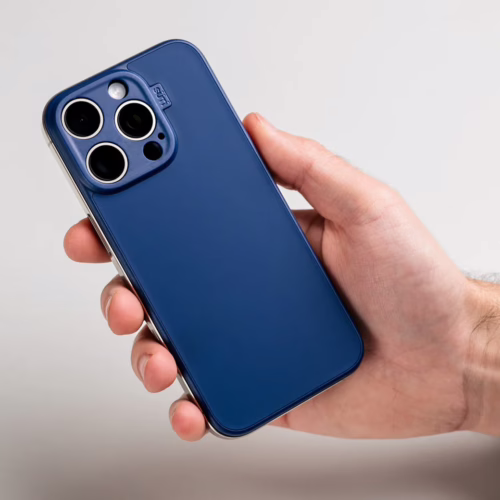 Suti รุ่น PhoneBack Silicone (Magsafe) - เคส iPhone 16 Pro - สี Marine Blue