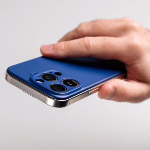 Suti รุ่น PhoneBack Silicone (Magsafe) - เคส iPhone 16 Pro - สี Marine Blue